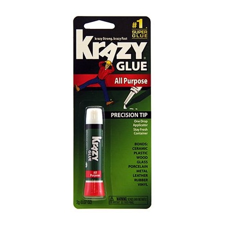 KRAZY GLUE Skin Guard Super Glue, Liquid, Irritating, Clear, 2 g Tube KG78548R